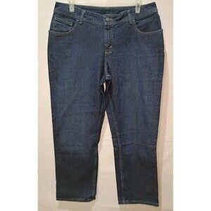Riders By Lee Straight Leg Blue Denim Jeans Women’s Size 18W/P